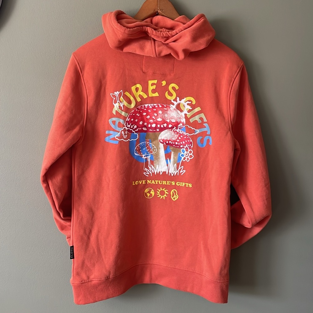 Nature's Gifts Coral Graphic Hoodie Sweater